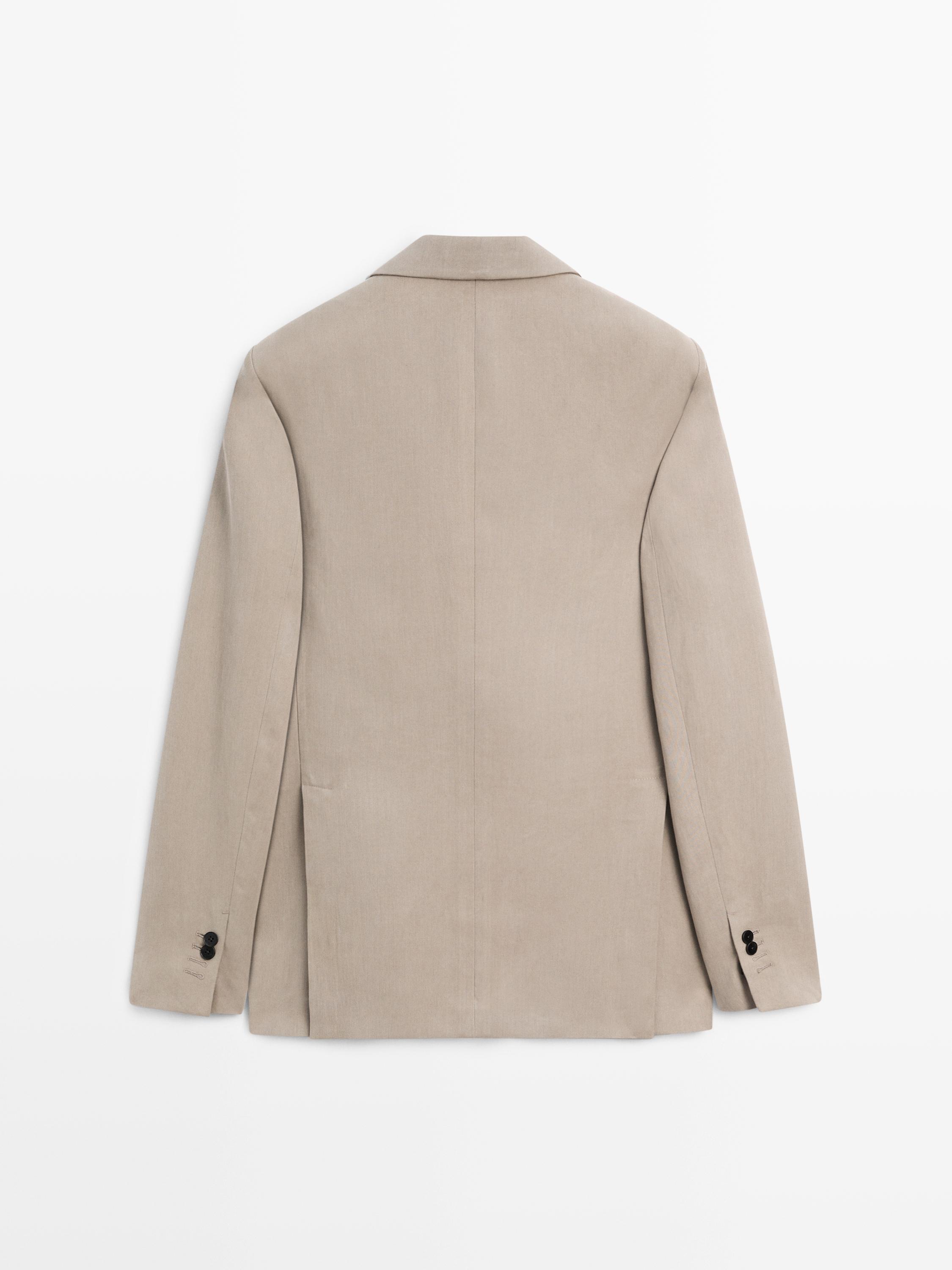 Blazer tailoring 100 % lin avec poches